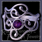 Sterling Silver and Amethyst 'Eye Candy II' Ring Image