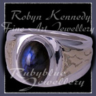 10 Karat Yellow Gold, Sterling Silver and Canadian Labradorite 'New Roots' Ring Image