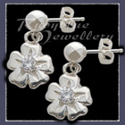 Sterling Silver 'Single Bloom' Ballstud Earrings Image
