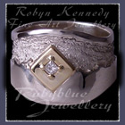 18 Karat Yellow Gold, Sterling Silver and Diamond 'Evermore' Ring Image