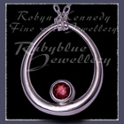Sterling Silver and Rhodolitel Garnet 'Kismet' Necklace Image