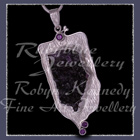 Sterlin, Fine & Sterlium Silver & Facetted Amethyst 'Purple Passion' Pendant Image