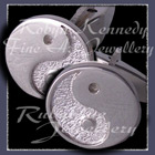 Sterling Silver and Sterlium Silver 'Yin~Yang' Cufflinks Image