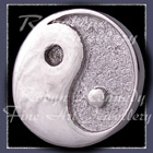 Sterling Silver and Sterlium Silver 'Yin~Yang' Lapel Pin Image
