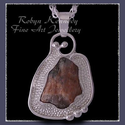 Sterling Silver and Rock 'Capone's Rock' Pendant Image