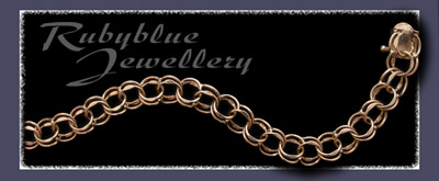 Solid Gold Fancy  Link Charm Bracelet Image