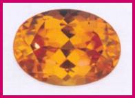 Spessarite or Mandarine Garnet Gemstone Image