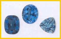 Various Cuts of Blue Topaz Gemstones Image