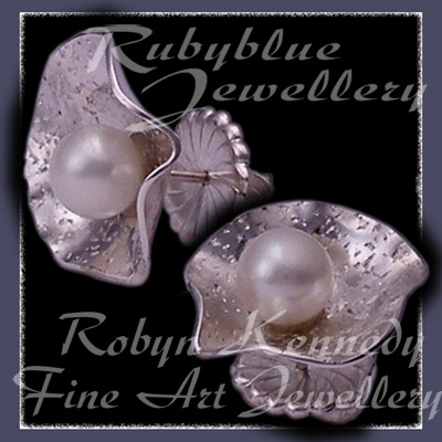 Sterling Silver and Cultured Pearl 'Felicity' Earrings Image