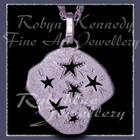 Sterlium Sterling Silver 'Cosmic Stars III' Pendant Image