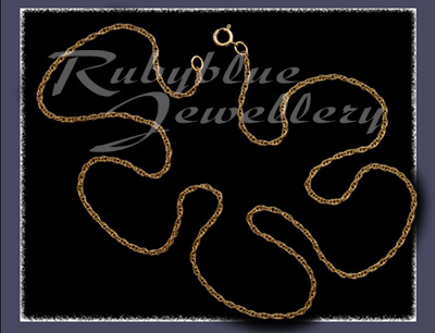 Solid Gold Rope Chain Image 