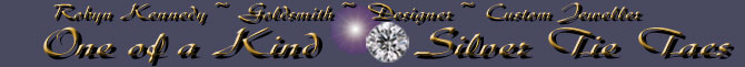 Rubyblue Jewellery One Of A Kind Sterling Silver Tie Tacs Image