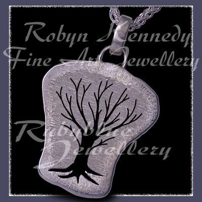 Sterling Silver 'Cosmic Tree I' Pendant Image